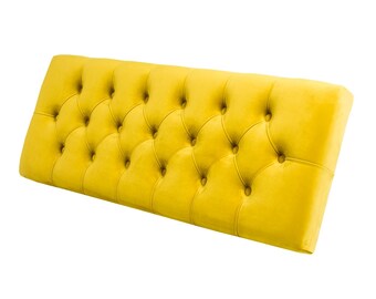 M-DEKO bench velour piano 07 yellow seat cushion seat panel wall panel shabby new OVP country house stool vintage handmade