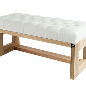 M-DEKO bench wood natural Lpp-6 white stool 50 55 60 65 70 75 80 85 90 95 100 105 110 118 new OVP Shabby Country House Chesterfield