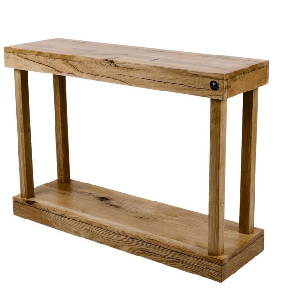 M-DEKO SKD-233 table console console en bois buffet table d'appoint Loft en bois de chêne naturel