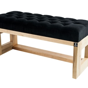 M-DEKO bench wood natural Lpp-6 Black 50 55 60 65 70 75 80 85 90 95 100 105 110 118 new OVP Shabby Country House Chesterfield