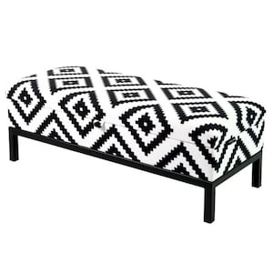 M-DEKO QM-2 zitbank bedbank gestoffeerd met opbergruimte en klep individueel configureerbaar op maat hoes van velourspatroon pixel large01