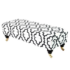 M-DEKO QM-7 zitkist borstbank gestoffeerd met opbergruimte en klep handgemaakt op maat hoes van velours Arabesca 02 Ottoman Glamour Loft
