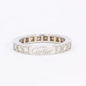 Cartier Bague Lanière or Blanc Diamants