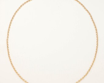 Collier Draperie Or Jaune 18 Carats Filigrané - Bijou Vintage Occasion - Style élégant Et Fin