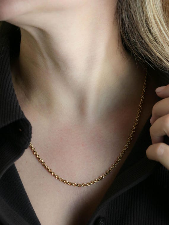 Collier Chaîne Ancienne or Jaune - image 6