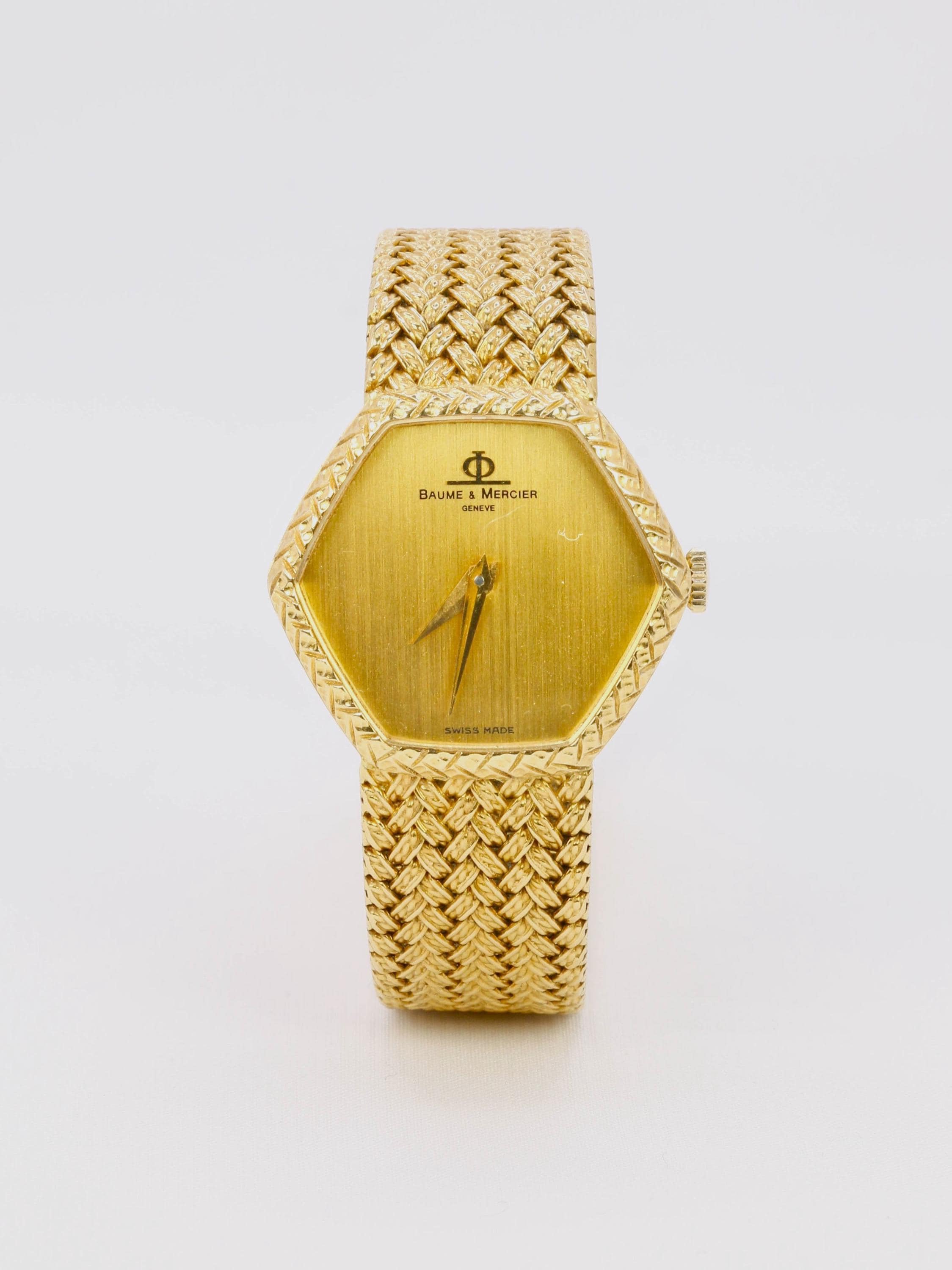 18k gold watch baume mercier - Etsy 日本