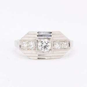Art Deco Platinum Diamond Ring