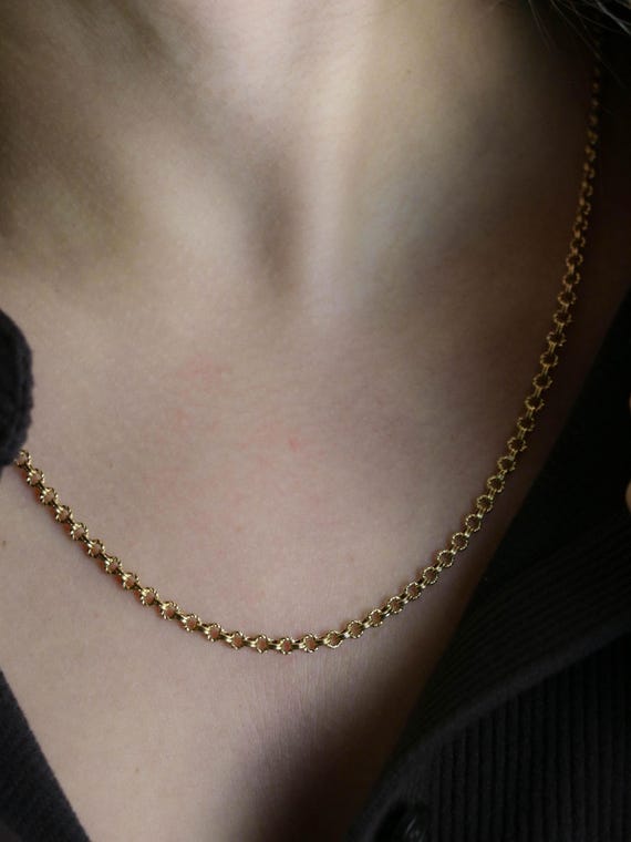 Collier Chaîne Ancienne or Jaune - image 2
