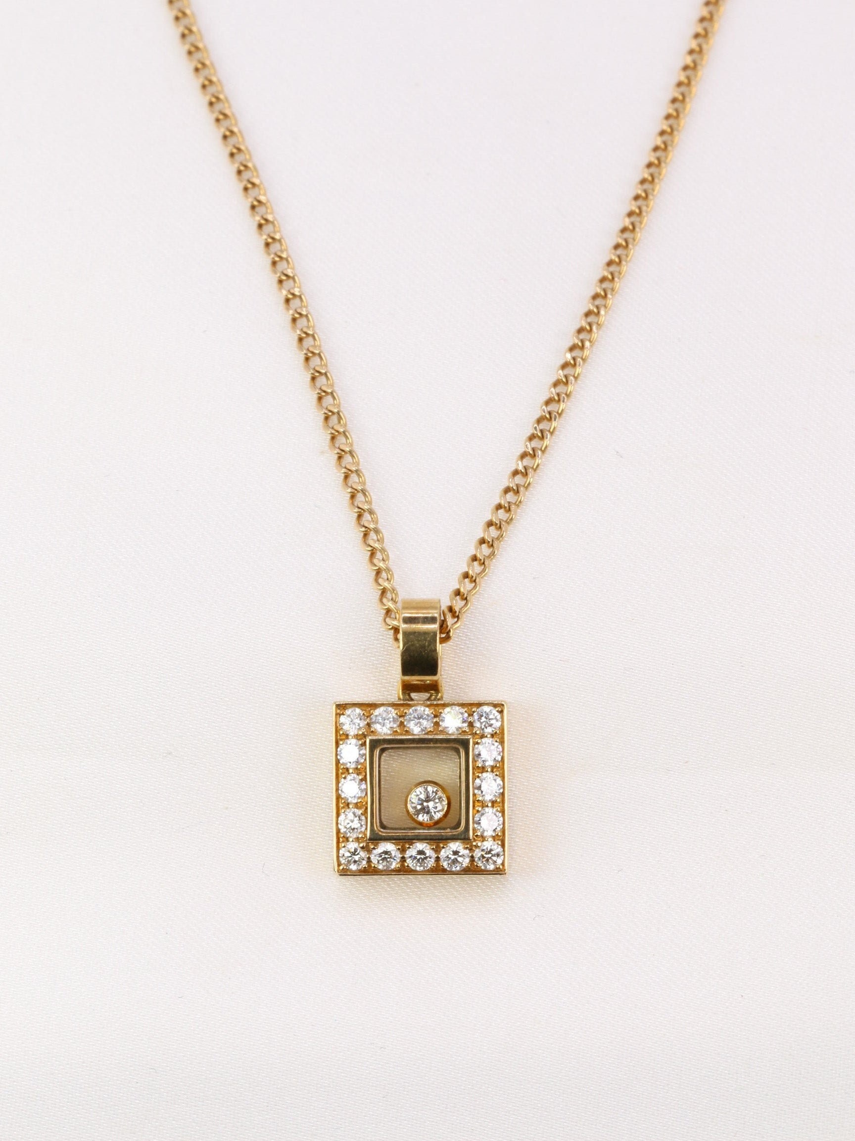 Chopard Happy Diamonds Planet 18K Rose Gold Diamond Necklace | Neiman Marcus