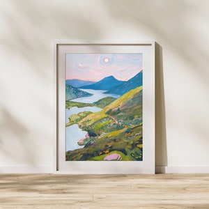 Snowdonia | Yr Wyddfa | Giclée Art Print | Welsh Landscape | Colourful Wall Art