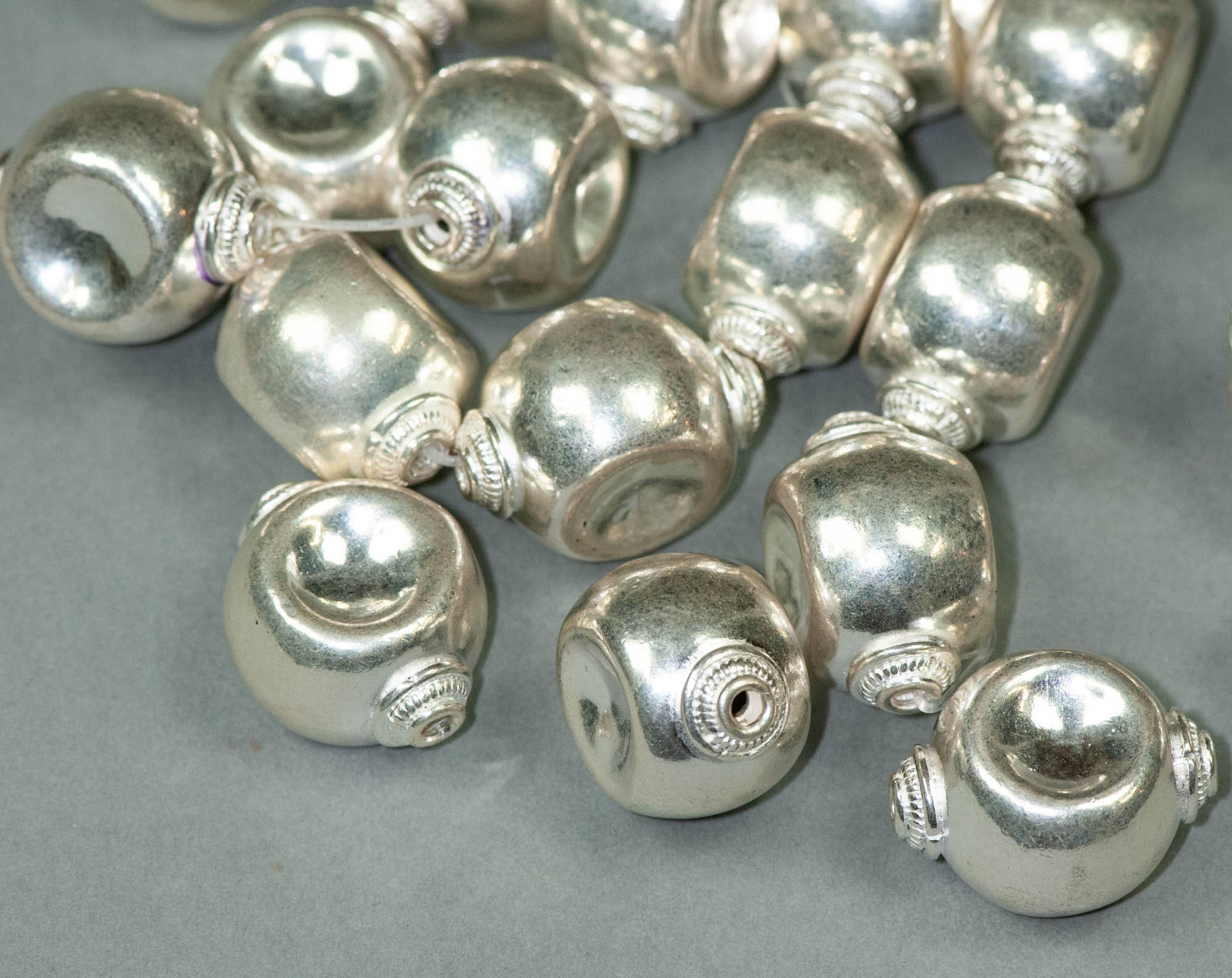 Large Silver Bead from India