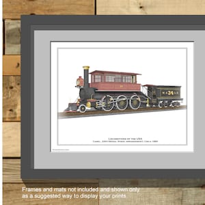 Locomotives of the USA - Camel Locomotive 2-6-0 Mogul - Train - Steam Engine
