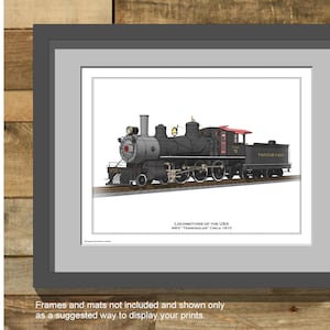 Locomotives of the USA - 4-6-0 &quot;Ten Wheeler&quot; Locomotive - Train - Steam Engine