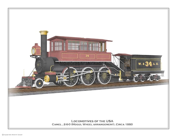 William DELIEGE : la locomotive - Lithographie originale signée au crayon - Art Moderne