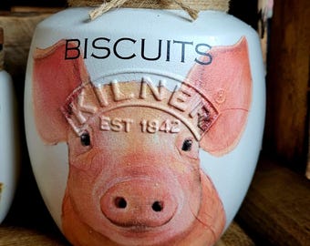 Decorative kilner cookie and biscuit jar