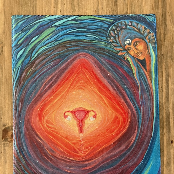 ART CARD - "The womb guardian" (A6) - healing picture