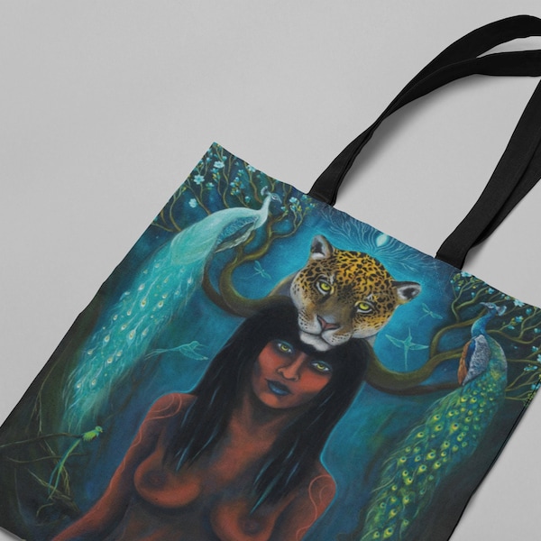 TASCHE - "Die Jaguarfrau - Jaguar Goddess"