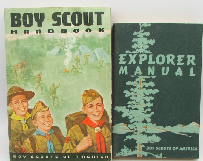 Vintage Boy Scout Handbook and Explorer Manual Scouts, Scouting
