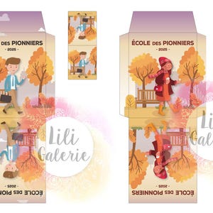 Enveloppes sachet de thé Ecole des Pionniers - JW - Fichier à télécharger