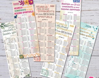 Marque-page 2026 Programme de lecture Texte de l'année - JW - Fichier à télécharger