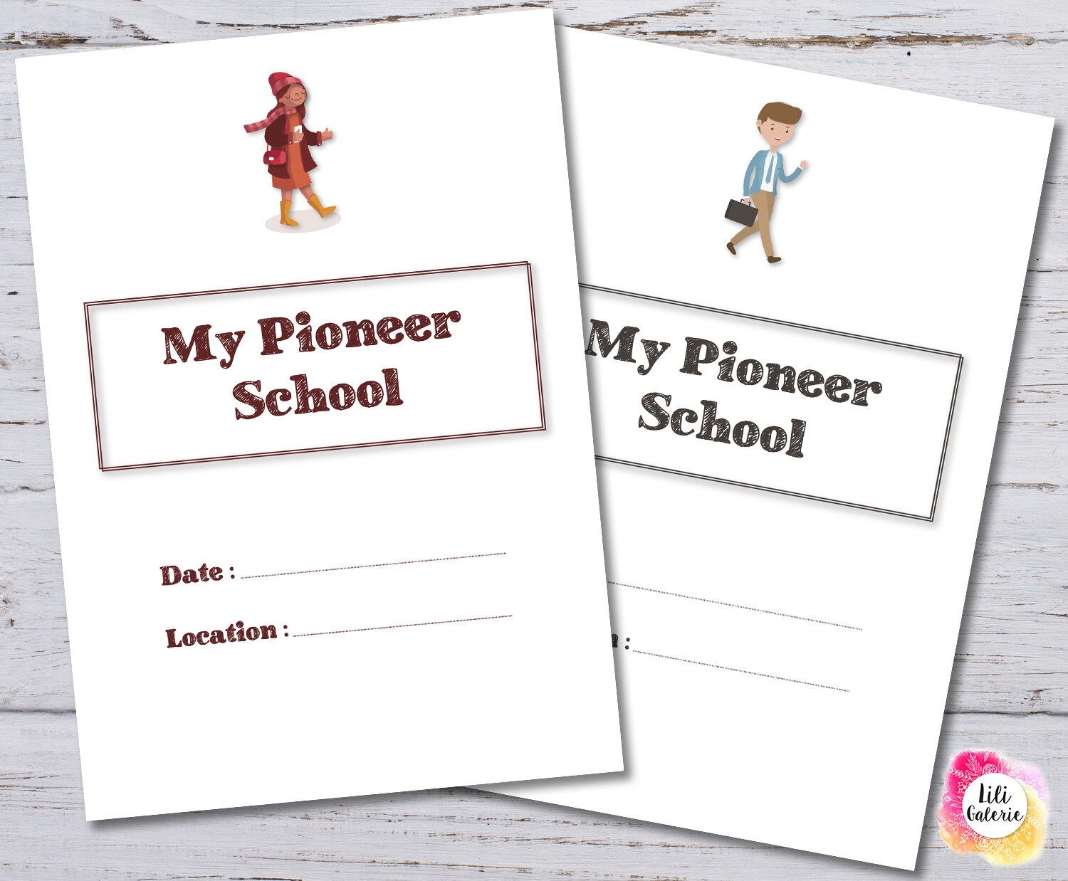Pioneer School Notebook JW Digital Print - Etsy