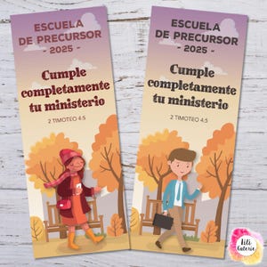 Marcapáginas Escuela de Precursor - JW - Archivo imprimible