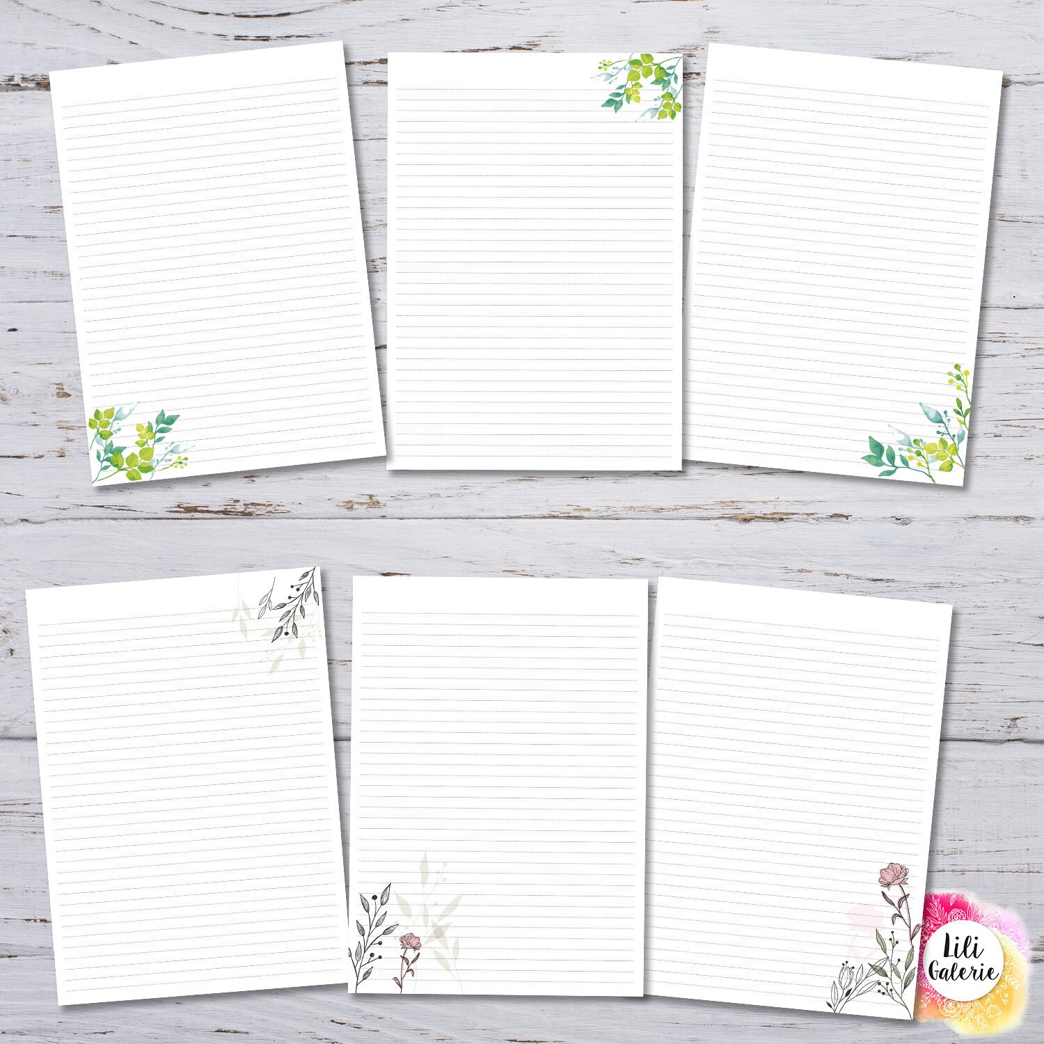 18 Printable Letter Writing Sheets JW Stationery Etsy UK