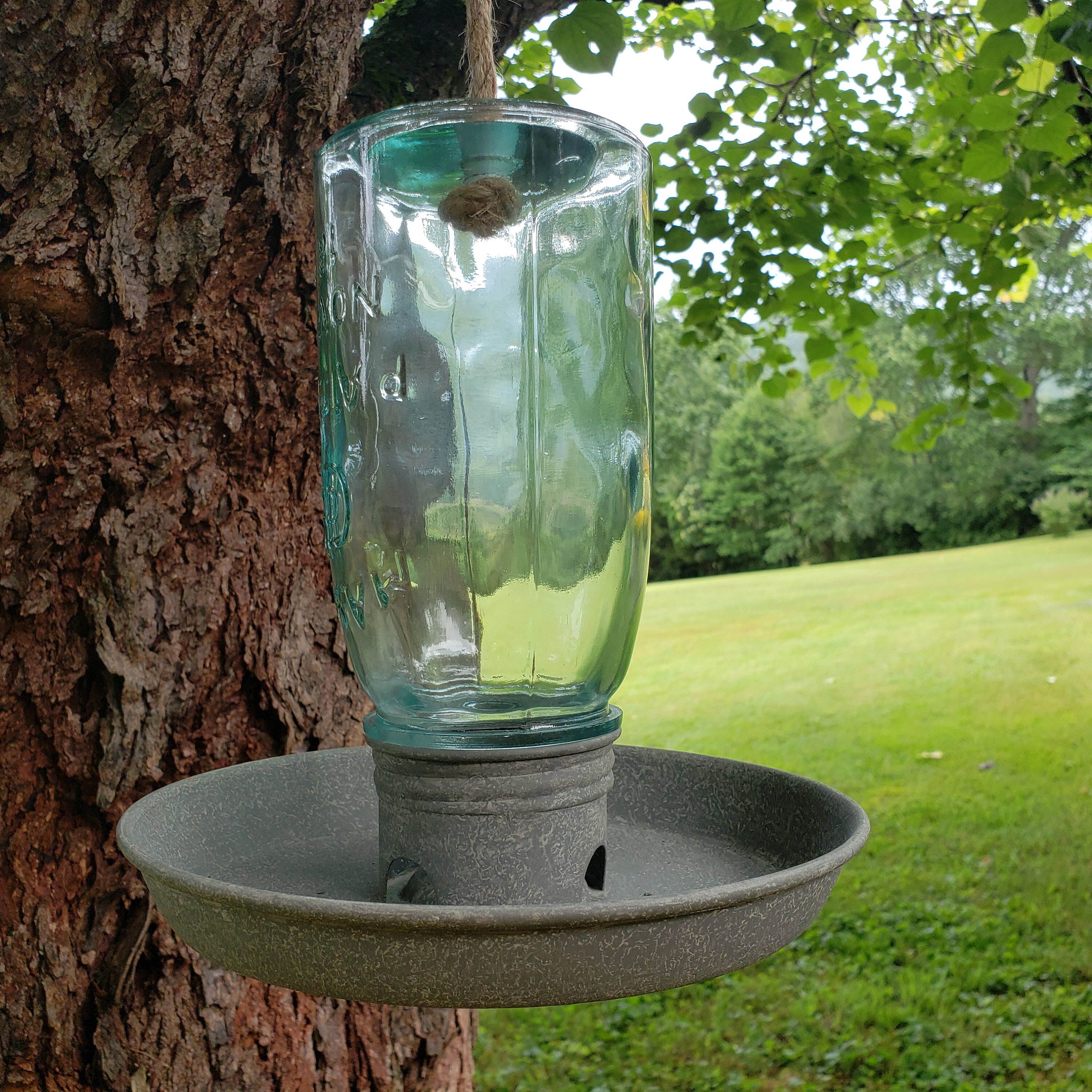 Mason Jar bird feeder country patio decor rustic bird Etsy.de