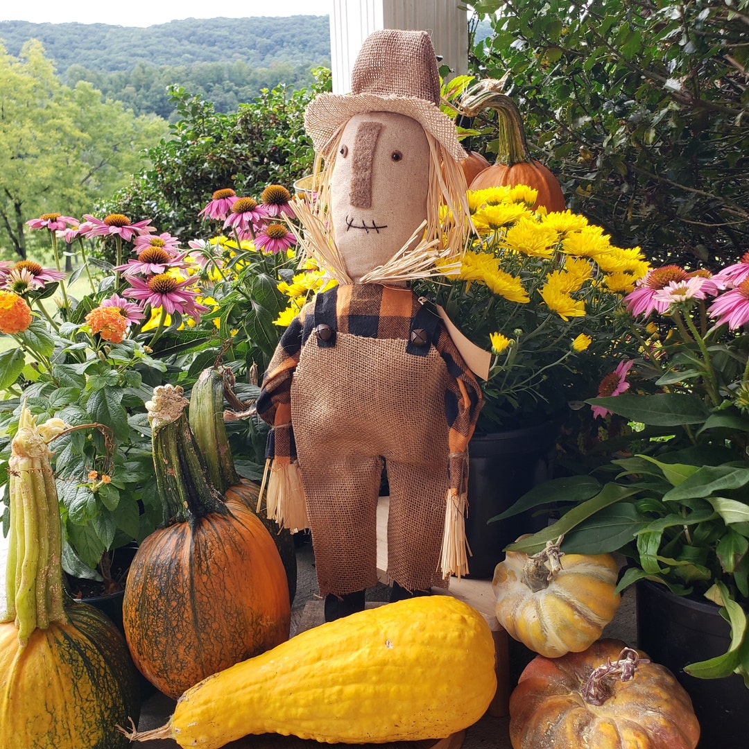 Scarecrow Scarecrow Doll Fall Porch Decor Fall Decor Etsy