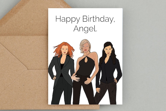 Charlie’s Angels Birthday Card Birthday Card Birthday - Etsy