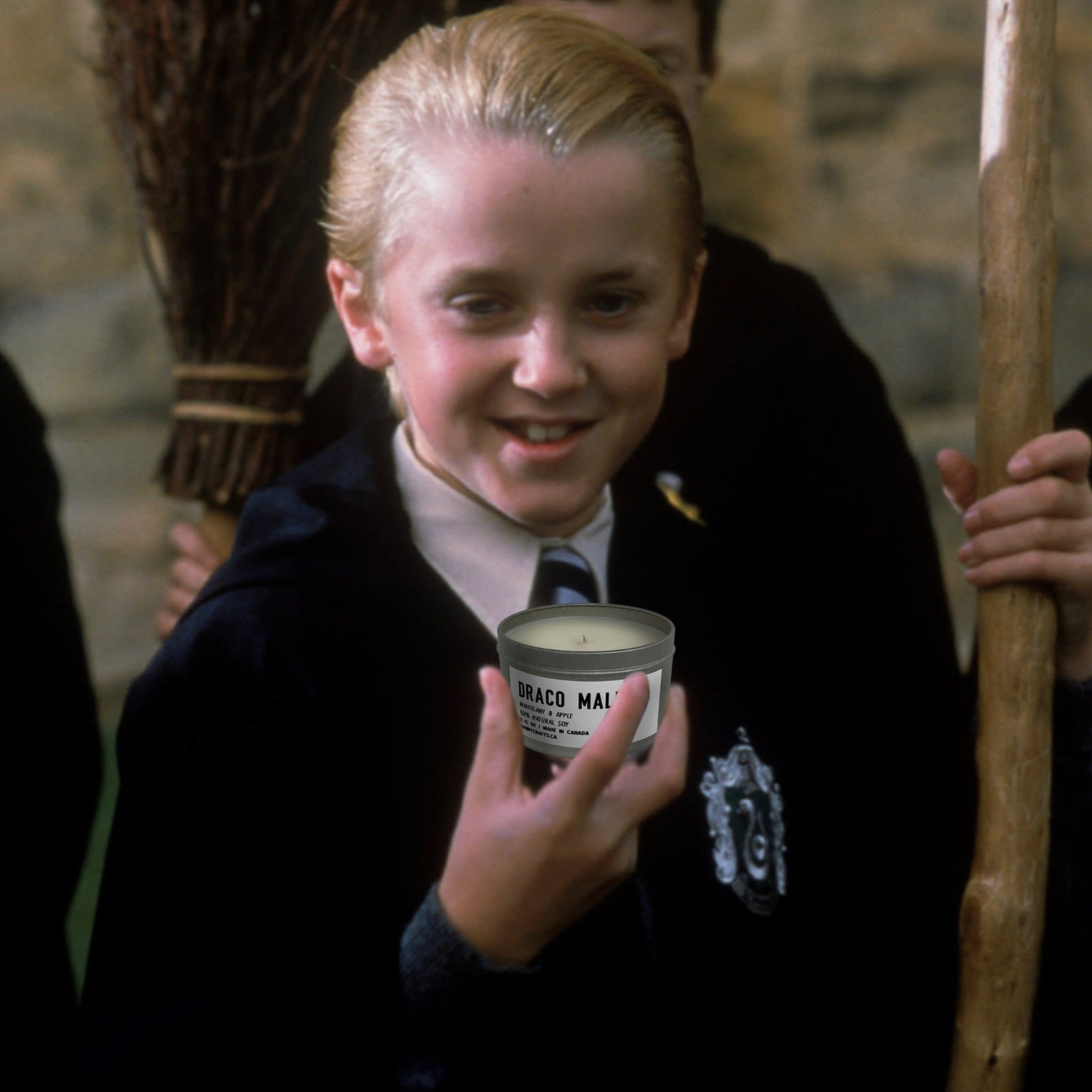 Draco Malfoy Candle Harry Potter Candle Mahogany Apple Soy Etsy