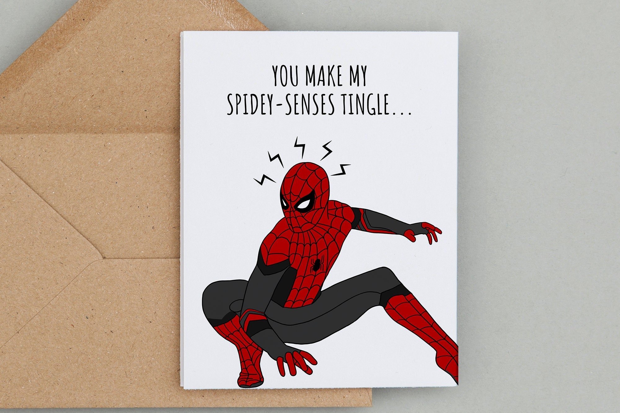 Spider-man Greeting Card Funny Valentine's Day Card - Etsy Spider-man Greeting Card Funny Valentine's Day Card - Etsy