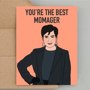 Kris Kardashian, presente Kardashian, cartão para ela, cartão para mãe, cartão de dia das mães, The Kardashians, Momager, cartão engraçado para mãe, KUWTK