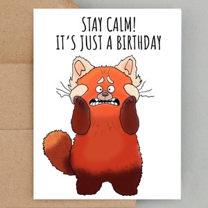 Carte d'anniversaire qui vire au rouge, virant au rouge, carte de voeux virant au rouge, anniversaire Disney, Pixar, anniversaire virant au rouge