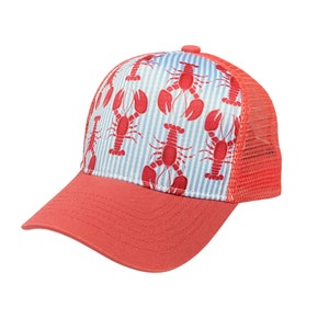 Toddler Lobster Embroidered Hat - Etsy display picture 1