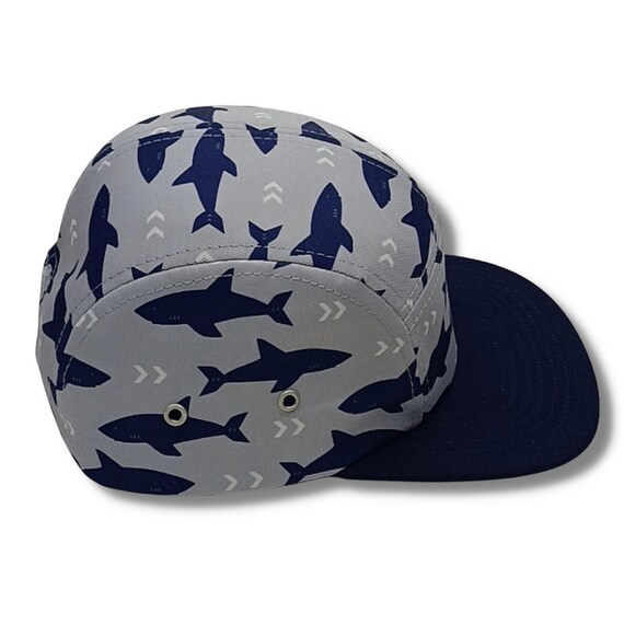 Shark Print Toddler 5-panel Camp Hat | Etsy