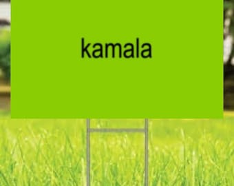 Kamala Harris brat yard sign, 12”x 18” one-sided yard sign