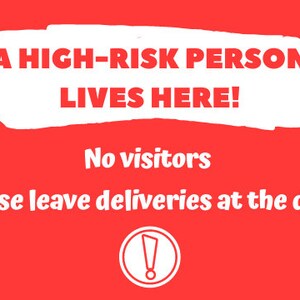Digital Download of High Risk Person Lives Here Sign | Etsy