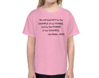 Joe Biden Leadership Quote Youth Short Sleeve T-Shirt