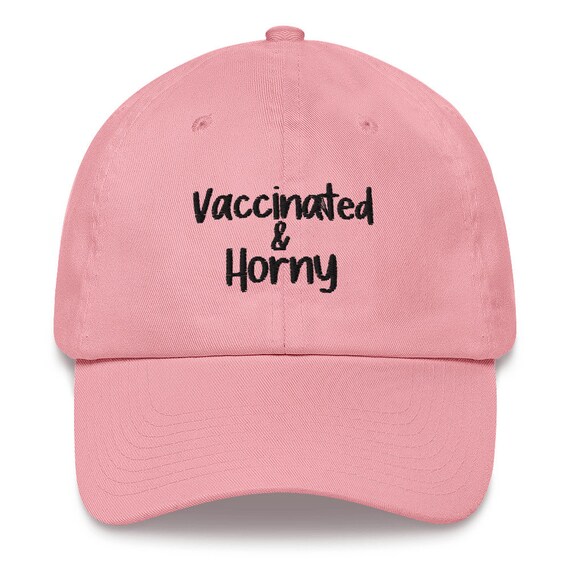 Vaccinated \u0026 Horny Dad Hat | Etsy Denmark