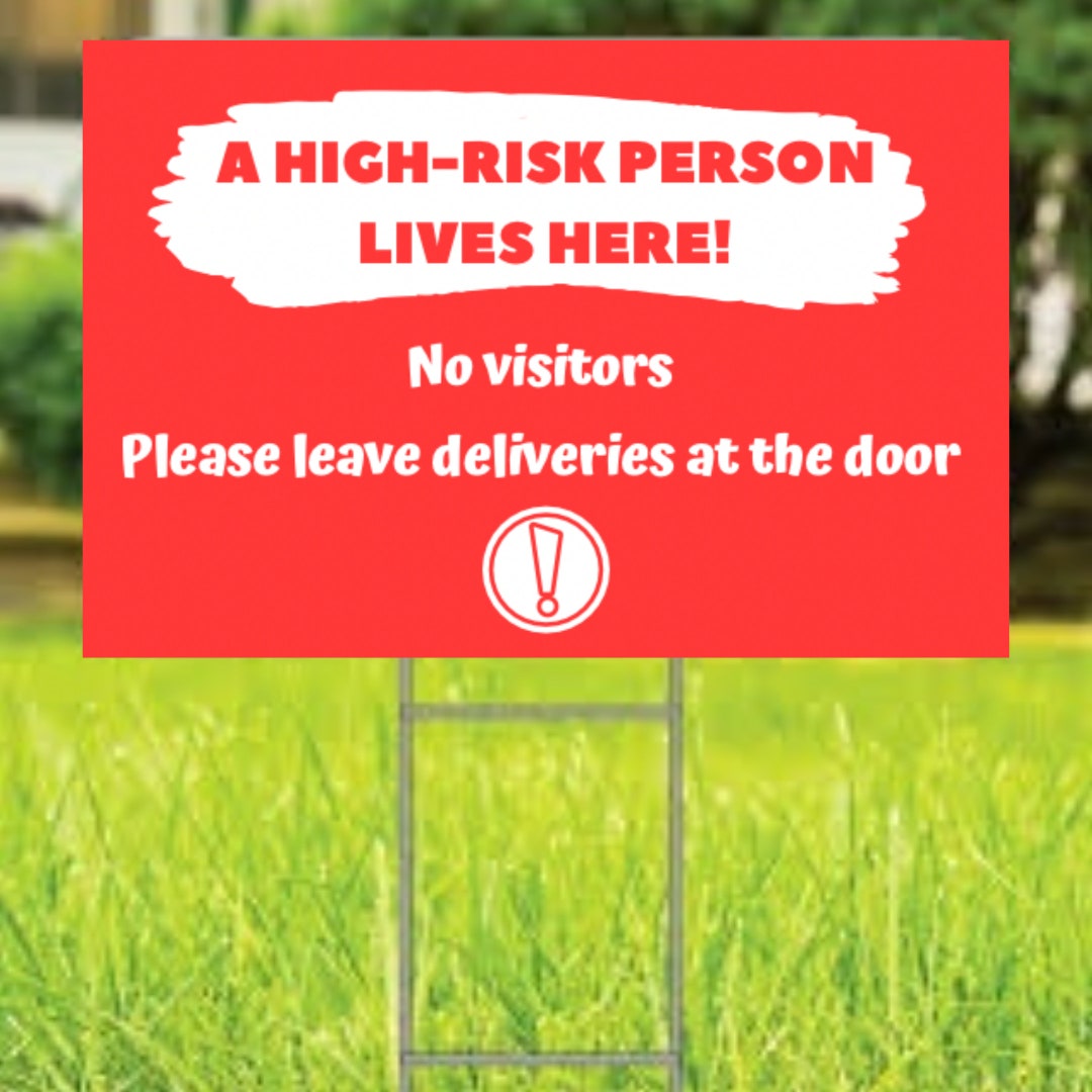Digital Download of High Risk Person Lives Here Sign - Etsy