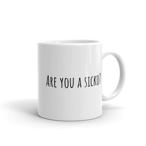 Are you a sicko? Mug, Logan Roy quote, Roman Roy, Succession quote