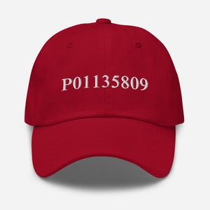 Trump Inmate Number Red Hat, P01135809