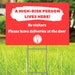 12”x 18” Red One-sided Yard Sign High Risk Person Lives Here, Immune ...