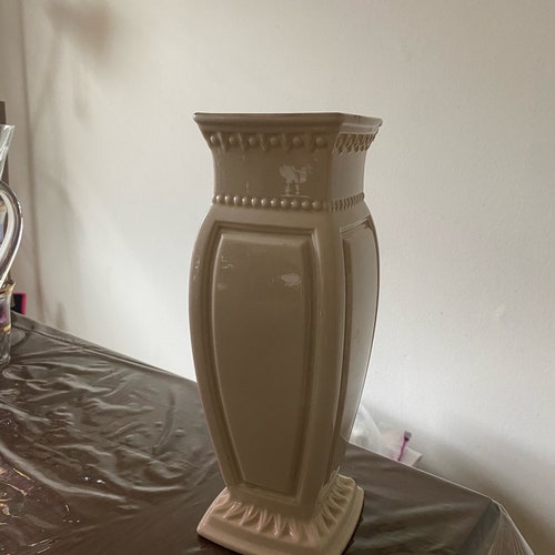 Vintage Lenox White Glass Vase. Old USA Lenox Pottery. Etsy