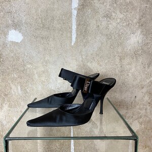 CHRISTIAN DIOR by John Galliano Pointed Satin Pumps With 