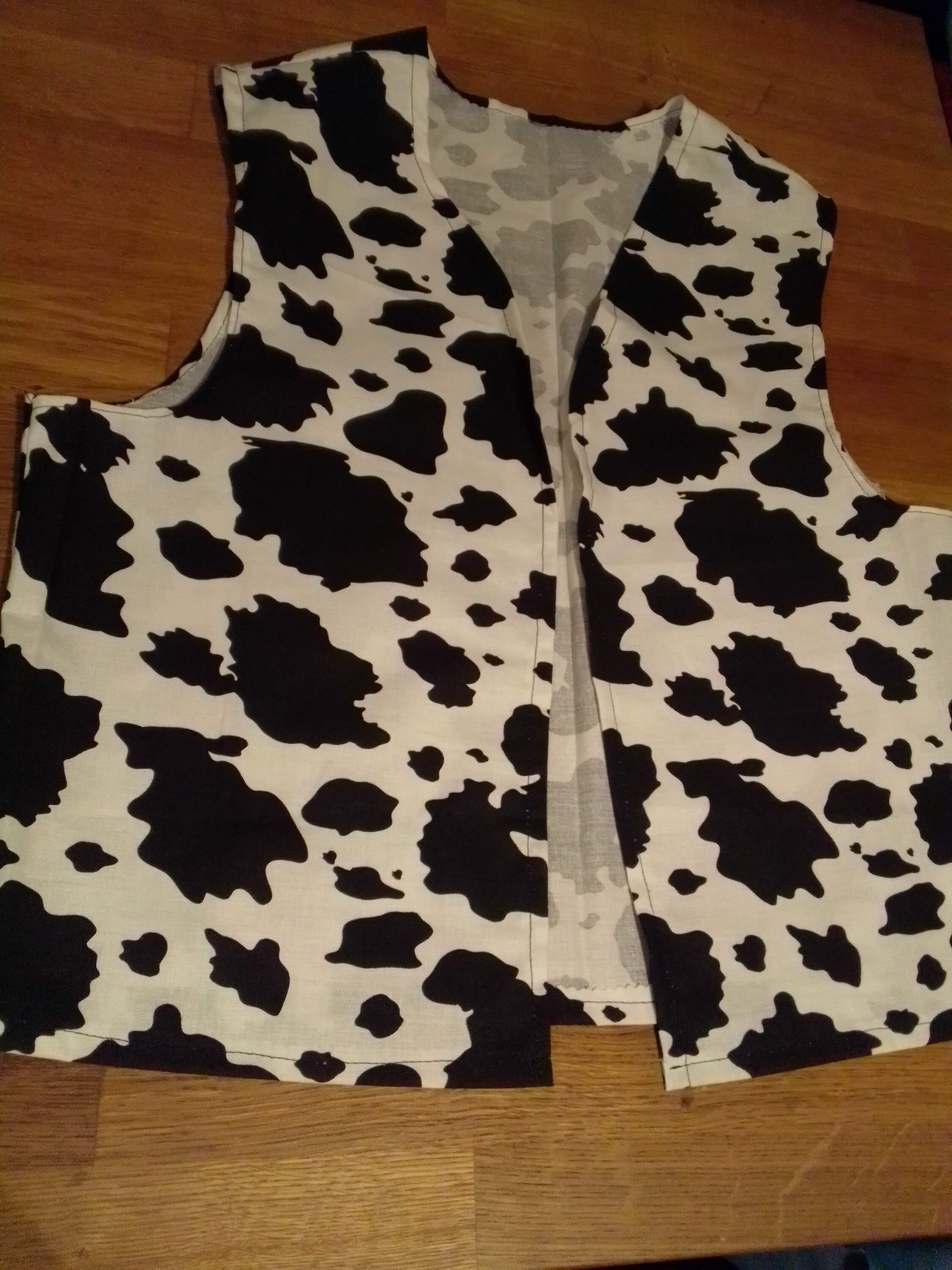 Adult Cow Print Vest Etsy