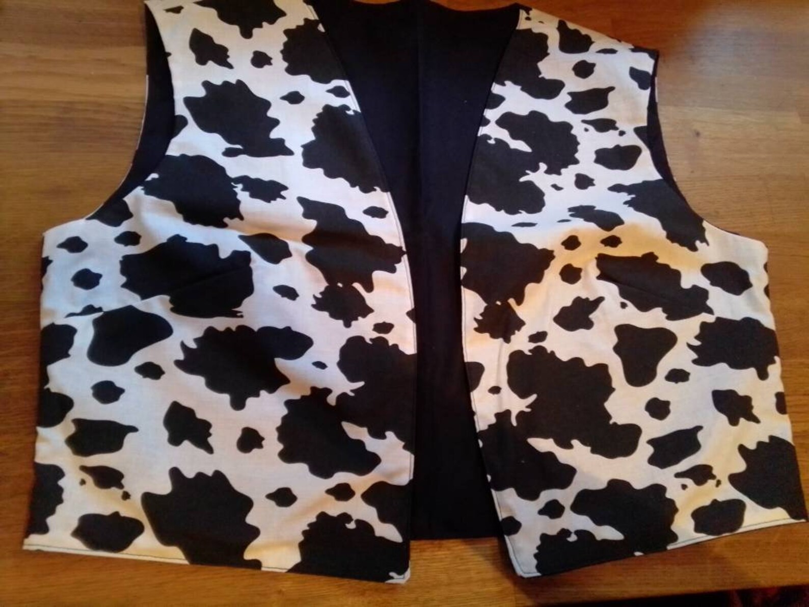 Women's Cow Print Vest With or Without Fringe Etsy