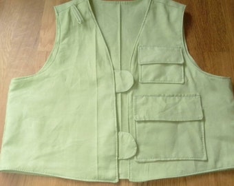 Kids light green discovery vest-dino dana dino Dan like