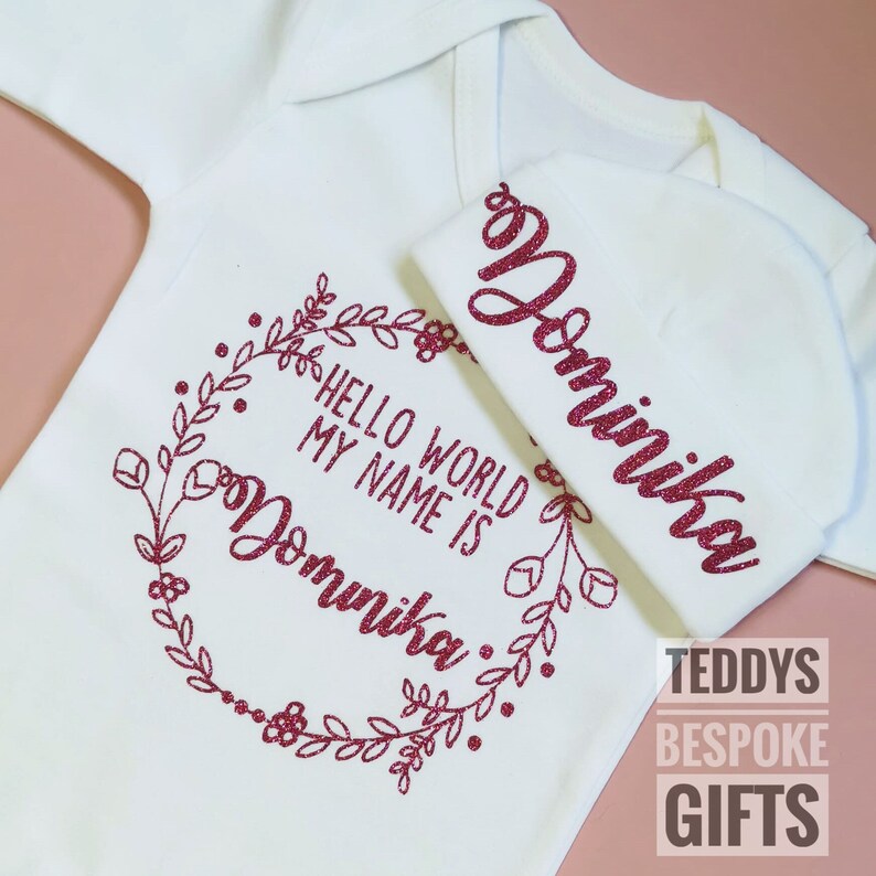 personalised baby coming home outfit